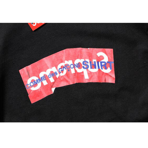 シュプリームコピー Tシャツ 2020SS シュプリーム CDG COMME DES GARCONS BOX LOGO TEE BLACK