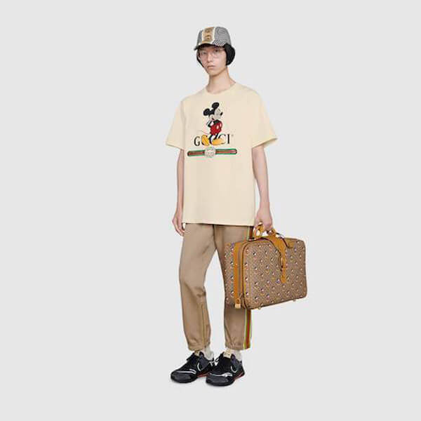 DISNEY (ディズニー) x グッチ Tシャツ 偽物 オーバーサイズ 3色 565806 XJB66 9756