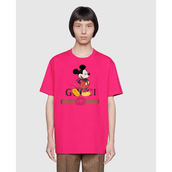 DISNEY (ディズニー) x グッチ Tシャツ 偽物 オーバーサイズ 3色 565806 XJB66 9756