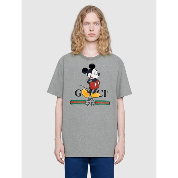 DISNEY (ディズニー) x グッチ Tシャツ 偽物 オーバーサイズ 3色 565806 XJB66 9756