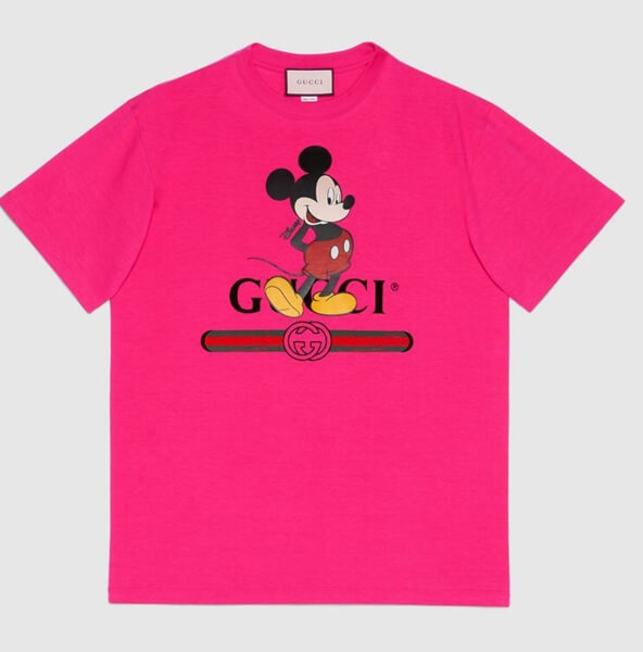 DISNEY (ディズニー) x グッチ Tシャツ 偽物 オーバーサイズ 3色 565806 XJB66 9756