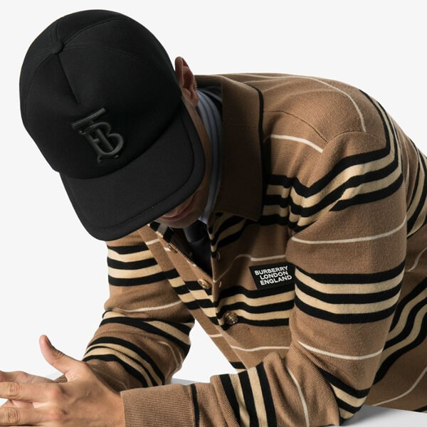 ★BURBERRY バーバリー キャップ 偽物★NEOPRENE BASEBALL CAP ベースボールキャップ★