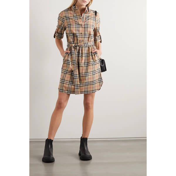 ∞∞バーバリー シャツドレス コピー∞∞ Belted checked シャツドレス☆