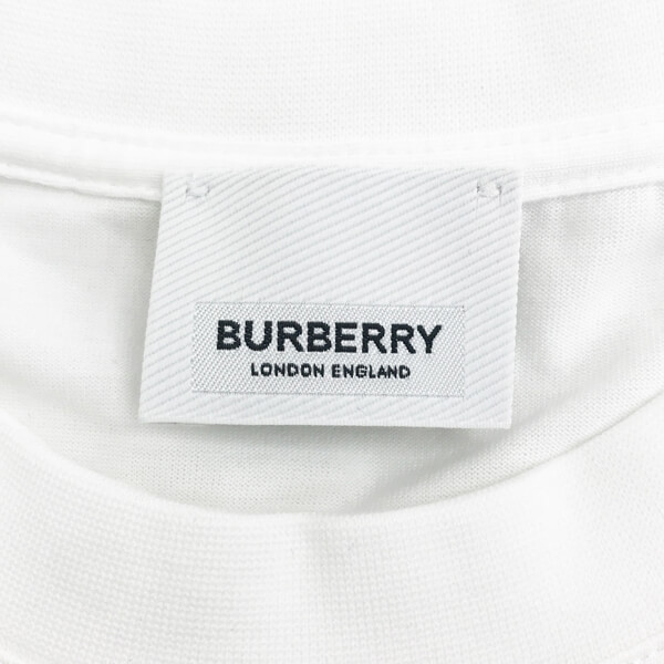 Burberry バーバリー Tシャツ コピー ロゴプリント コットンTシャツ ホワイト 8011651