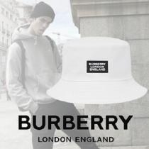 【BURBERRY】 大人気！ バーバリー キャップ コピー ロゴアップリケ コットン バケット...