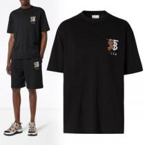 ★Burberry★バーバリー Tシャツ コピー コントラストロゴ 半袖