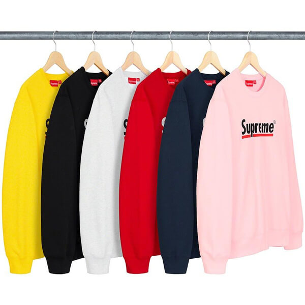 シュプリーム  パーカー 偽物 シュプリーム ★ SS20 Week2 ★ Underline Crewneck