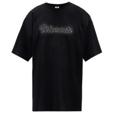 ヴェトモン tシャツ 偽物 Vetements 20SS クリスタルロゴＴシャツ 薄手 コットンジャージー素材