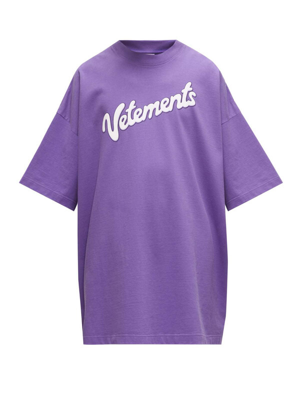 ヴェトモン tシャツ 偽物  VETEMENTS ミルク Milk ロゴ Tシャツ プリント  クルーネック