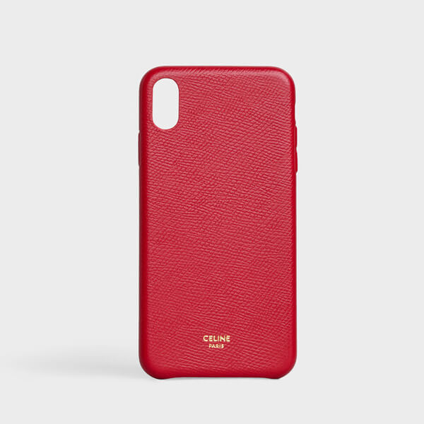 セリーヌ アイフォン ケース 偽物 セリーヌ IPHONE XS MAX CASE グレインドラムスキン