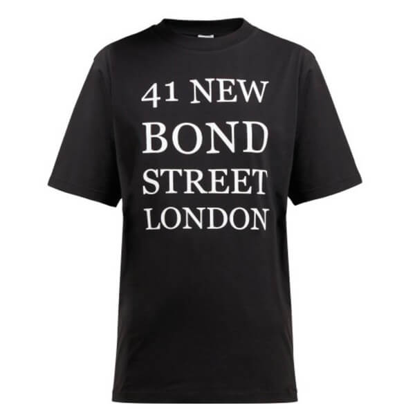 ロエベ tシャツ コピー ロエベ BOND STREET ＆ロゴプリントコットンTシャツ UNISEX