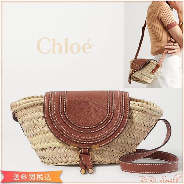 CHLOE Marcie クロエ かごバッグ コピー スモール ストロー ショルダーバッグ