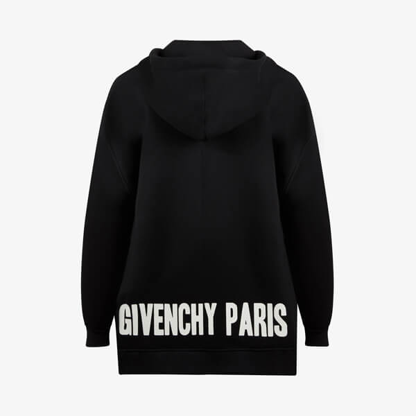  ジバンシー パーカー コピー GIVENCHY PARISバックプリント コットンパーカー