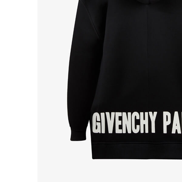  ジバンシー パーカー コピー GIVENCHY PARISバックプリント コットンパーカー