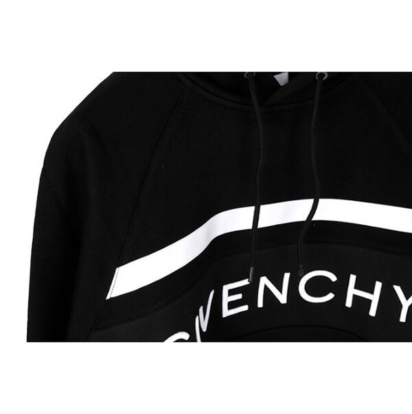 ジバンシー パーカー コピー GIVENCHY パーカー BMJ02L 3Y3P 004 ロゴ入りフードトレーナー