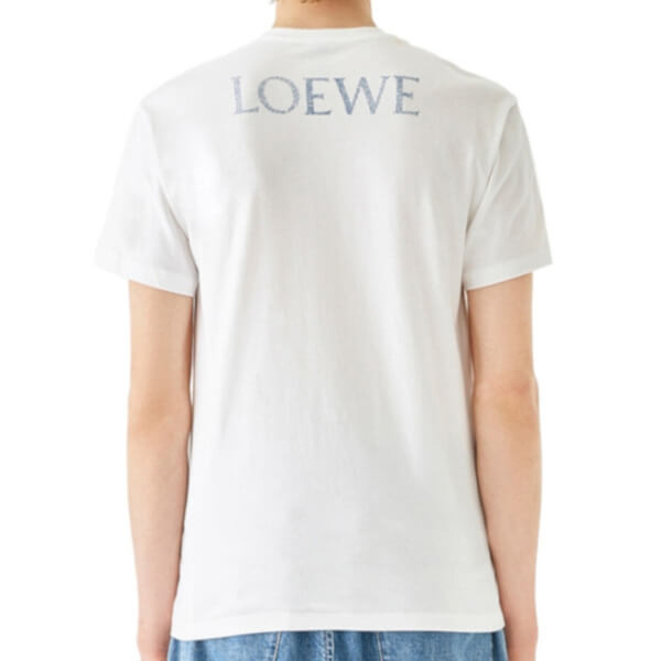 ロエベ tシャツ 偽物 ロエベ ロゴ ロエベ Letters Tシャツ H6299700SI