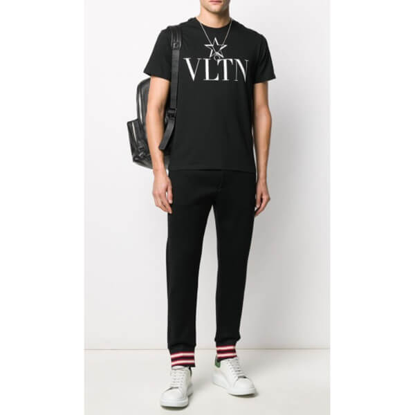  ヴァレンティノ Tシャツ コピー★VLTN LOGO TE STAR Tシャツ★