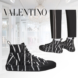 ＊＊VLTN ヴァレンティノ ハイカット スニーカー コピー  ●ブランド●  GARAVANI　 ヴァレンティノ ガラヴァーニ 『VLTN ハイカットスニーカー』 VLTNのロゴが刻印された、マジックテ