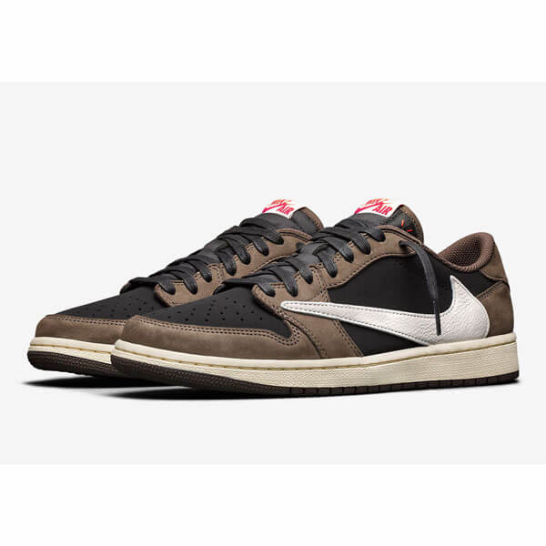 ナイキ エアージョーダン スニーカー コピー Travis Scott x ナイキ Air Jordan 1 Retro Low OG SP AW 19 2019 Mocha