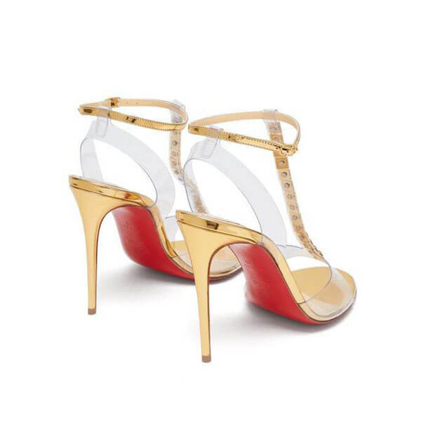 ディオール Louboutin☆JamaisピラミッドStudsミラーレザーsandal