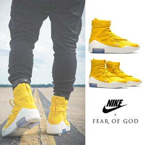 新作コラボ！ナイキ スニーカー コピー Air Fear Of God 1 'Amarillo' AR4237 700