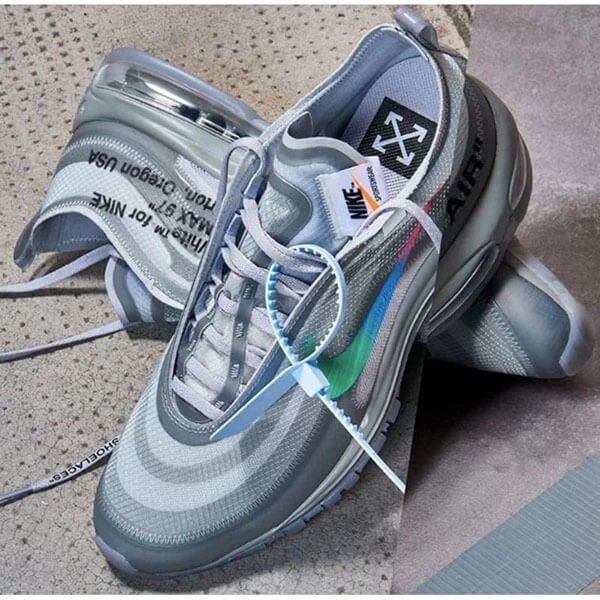 オフホワイト 偽物 ナイキ エアマックス スニーカー Off-White ナイキ Air Max 97 Menta オフホワイト エアマックス97 AJ4585-101