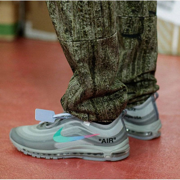 オフホワイト 偽物 ナイキ エアマックス スニーカー Off-White ナイキ Air Max 97 Menta オフホワイト エアマックス97 AJ4585-101