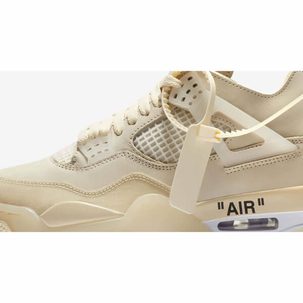 ナイキ オフ ホワイト スニーカー コピー ウィメンズ エアジョーダン ４ レトロ セイル コラボ ナイキ x Off-White Wmns Air Jordan 4 Retro Sail  CV9388-100