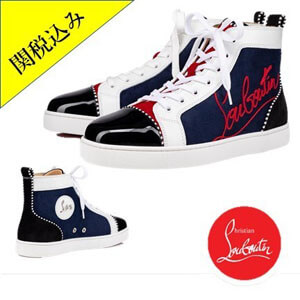 関税込! ディオール Louboutin レプリカNavy  ハイカット スニーカー 1200894CMA3