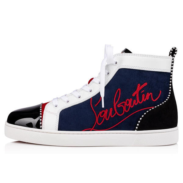 関税込! ディオール Louboutin レプリカNavy  ハイカット スニーカー 1200894CMA3