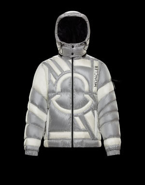 モンクレール 偽物 MONCLER×Craig Green★PERMITON ダウンジャケット【白×グレー】