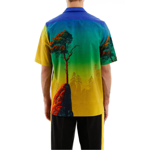  ヴァレンティノ Tシャツ コピー  DRAGON AT DAWN PRINT SHORT-SLEEVED SHIRTTV0AA77165S84M