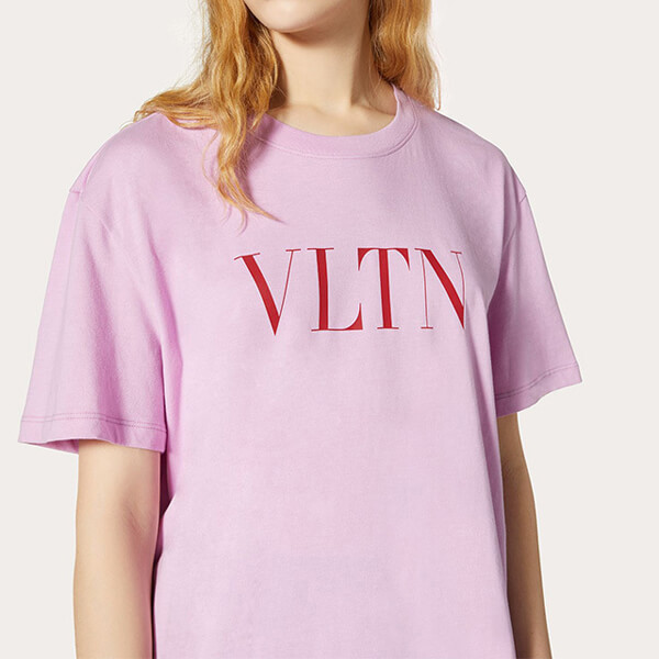 ◆VLTN ヴァレンティノ ロゴTシャツ コピー 2色 プリント TB3MG07D3V645F