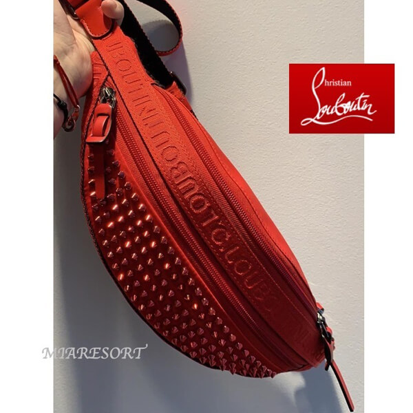 クリスチャン ルブタン 偽物 ディオール LOUBOUTIN PARISNYC ベルトバッグ 3195322B380