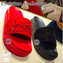 すぐ届く■christianlouboutin/ルブタン■偽物Navy Pool Strass ...