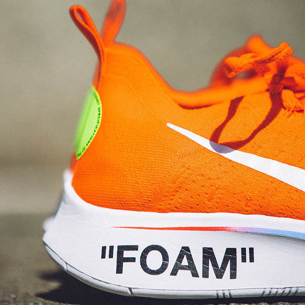 大人気★入手困難 OFF-WHITE × ナイキ 偽物ZOOM FLY MERCURIAL FLYKNIT ORANGE & BLACK