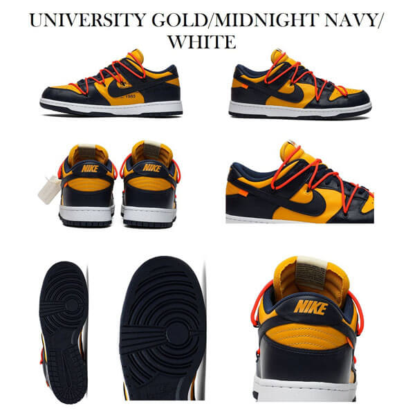 ナイキ DUNK LOW × OFF-WHITE コピーナイキ ダンク ロー オフホワイトCT0856-100 