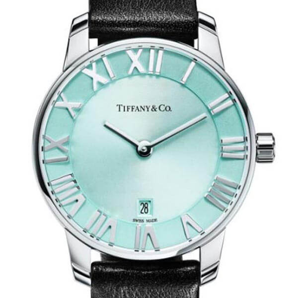 Tiffany&Co(ティファニー 時計 コピー) 2ハンド ラウンド革腕時計