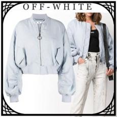 サカイ Off-White 偽物 日本未入荷 クロップド ボンバージャケット