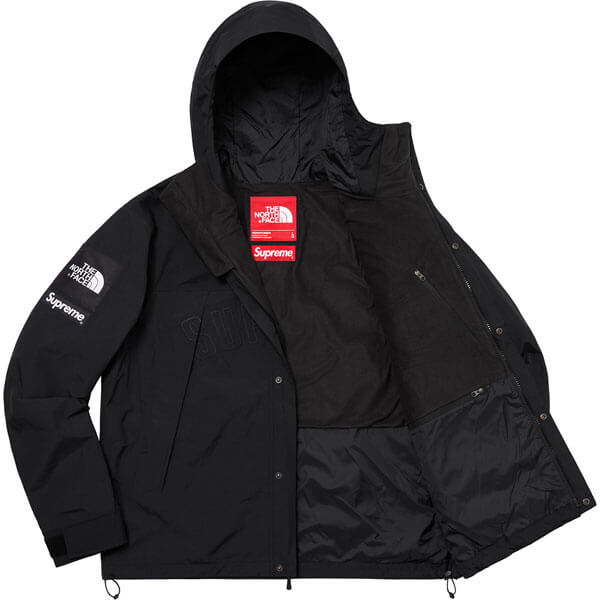 シュプリーム north face 偽物 シュプリーム ノースフェイス ダウン Arc Logo Mountain Parka Black