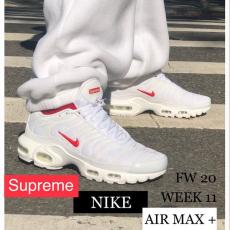 ナイキ Air Max Plus  シュプリーム 偽物 シュプリーム  エアマックス プラス Box Logo WHITE