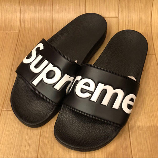 シュプリーム サンダル 偽物 Slides Sandals Black 夏のスリッパに最高です！