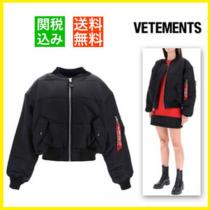 オーバーサイズ＊VETEMENTS＊サカイ 偽物 ヴェトモン ボンバージャケット