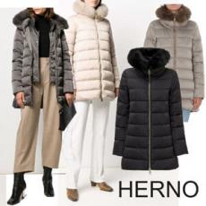 HERNO★偽物FOXファートリムレイヤードダウン PI0670D12170