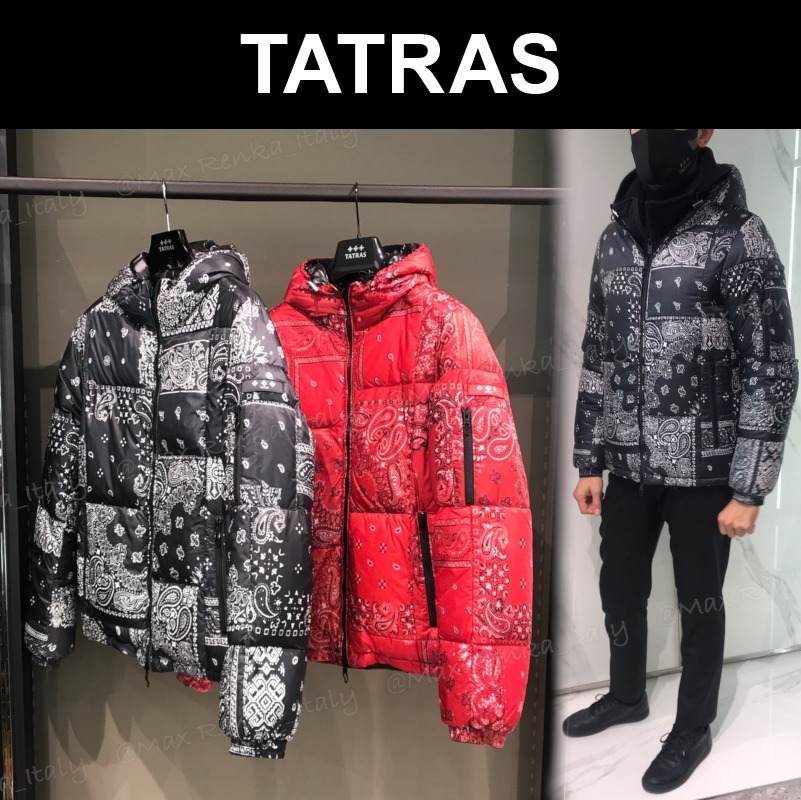 タトラス 新作【TATRAS】コピーAGRIPPAバンダナ柄リバーシブルダウンジャケット