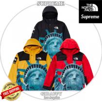 シュプリーム コラボ ザ ノースフェイス 偽物 Statue Of Liberty Mountain Jacket