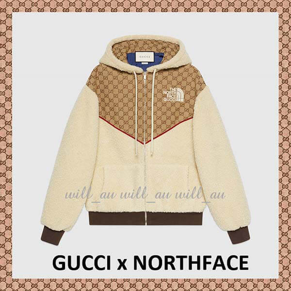 グッチ x NORTH FACEコラボ★フリース スーパーコピー