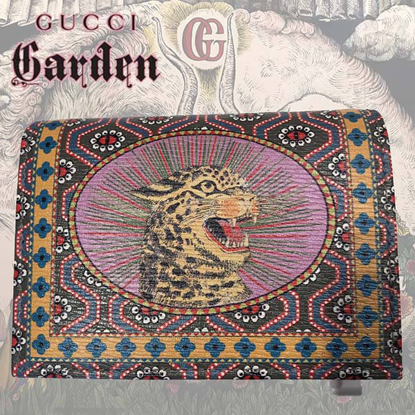 【グッチ Garden】レオパード★豹★ミニウォレット コピー