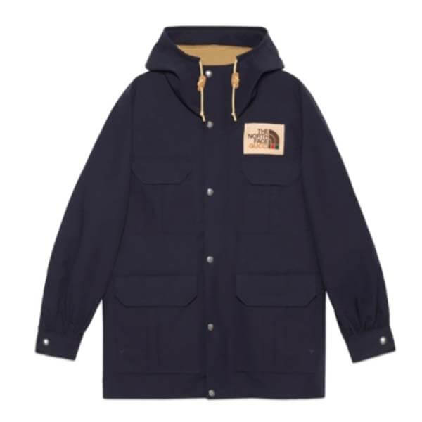 歴史的コラボ入手困難!グッチ×ザノースフェイス NAVY COAT