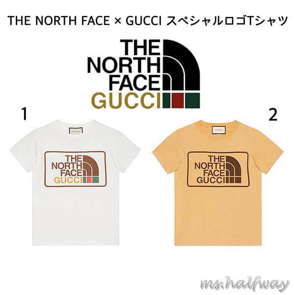 歴史的コラボ入手困難!グッチ×ザノースフェイス T-SHIRT 偽物